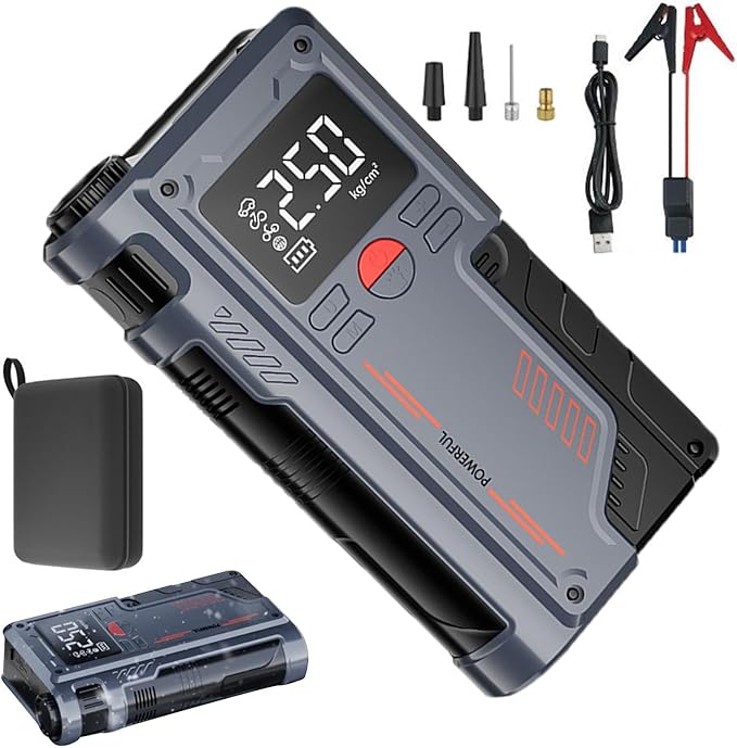 Portable Car Jump Starter with Digital Display ©