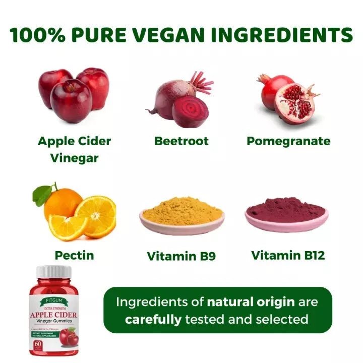 FitGum - Extra Strength Apple Cider Vinegar Gummies (Original)