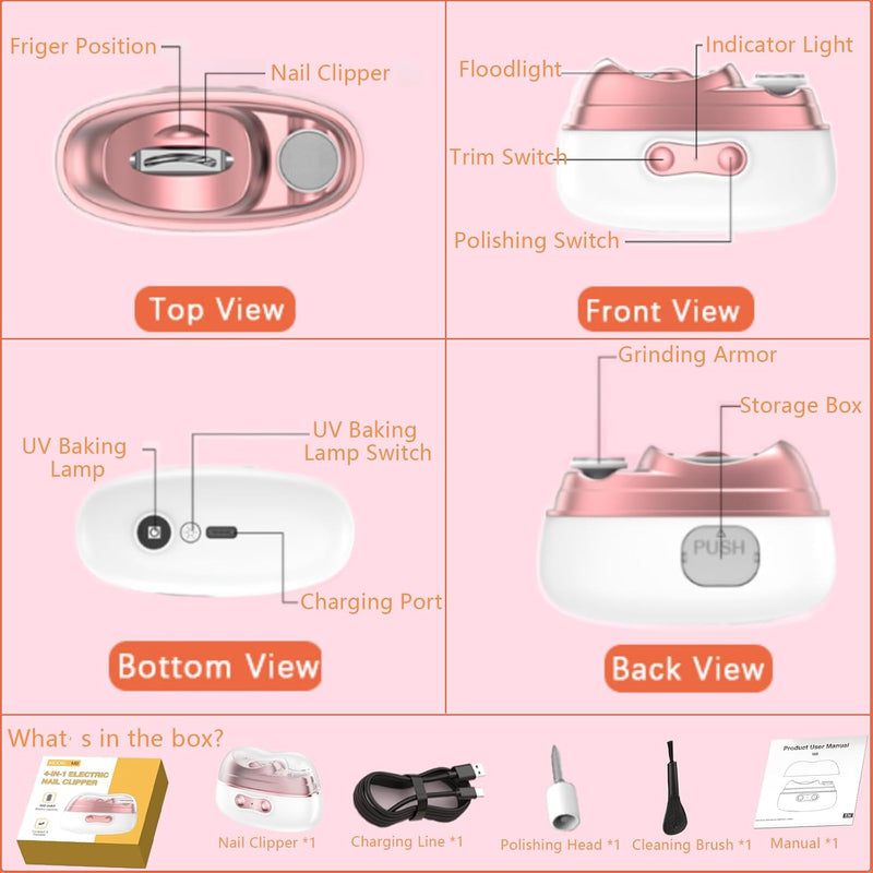 4-in-1 Electric Nail Clipper