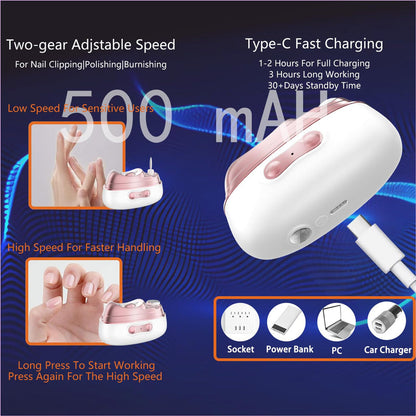 4-in-1 Electric Nail Clipper