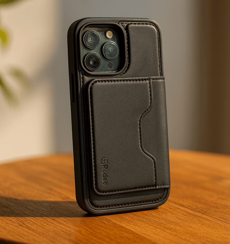 Leather Style Wallet Case iPhone