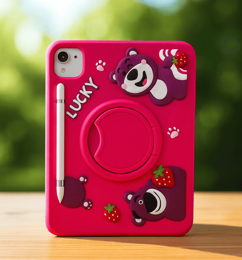 Cute Cartoon iPad Protective Case with Stand