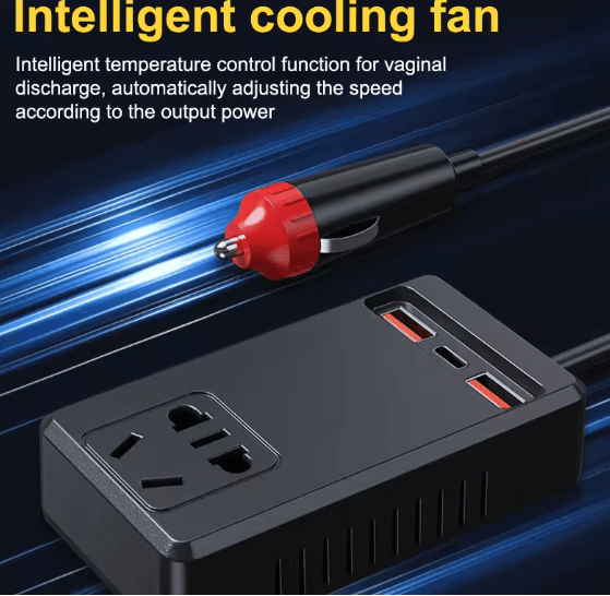 C12 - Intelligent Car Power Inverter with USB Ports