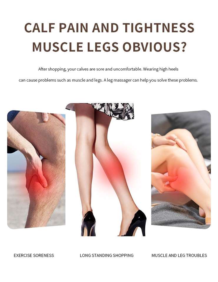 Portable & Adjustable Compression Leg Massager