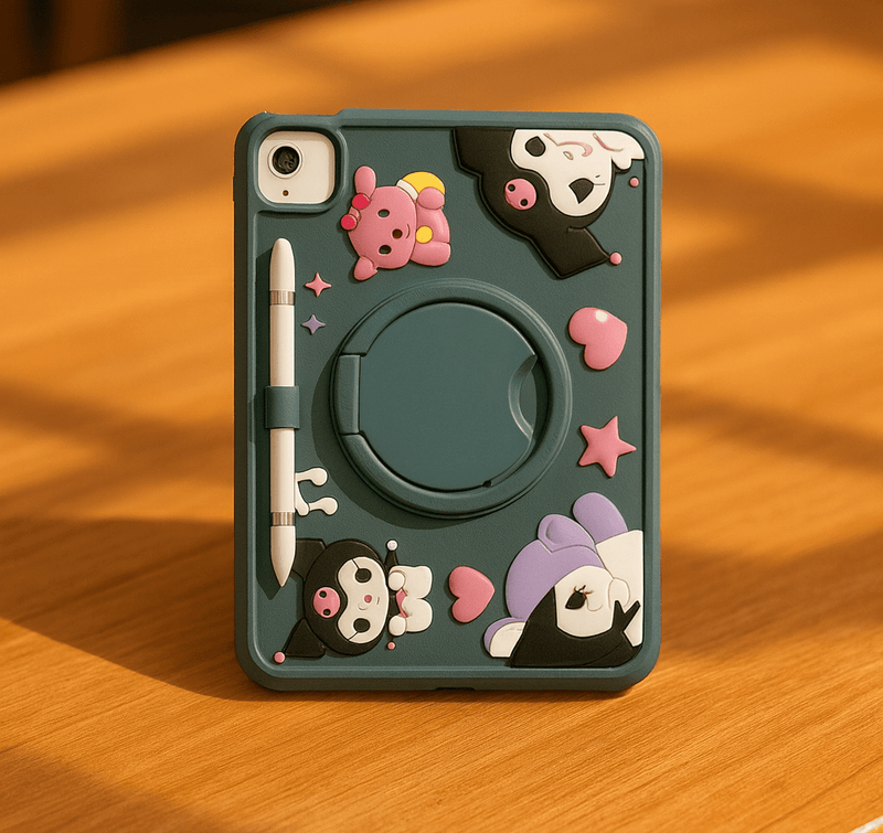 Cute Cartoon iPad Protective Case with Stand