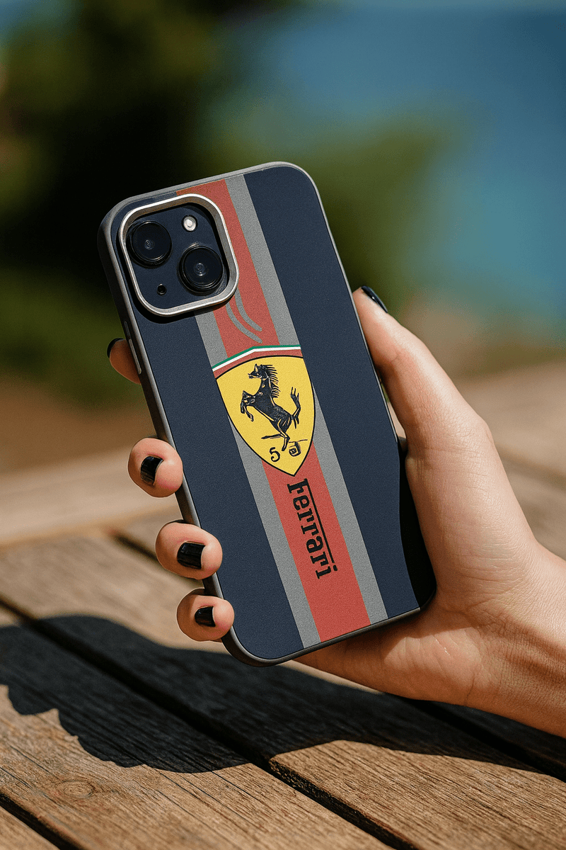 Ferrari Racing Stripes iPhone Case