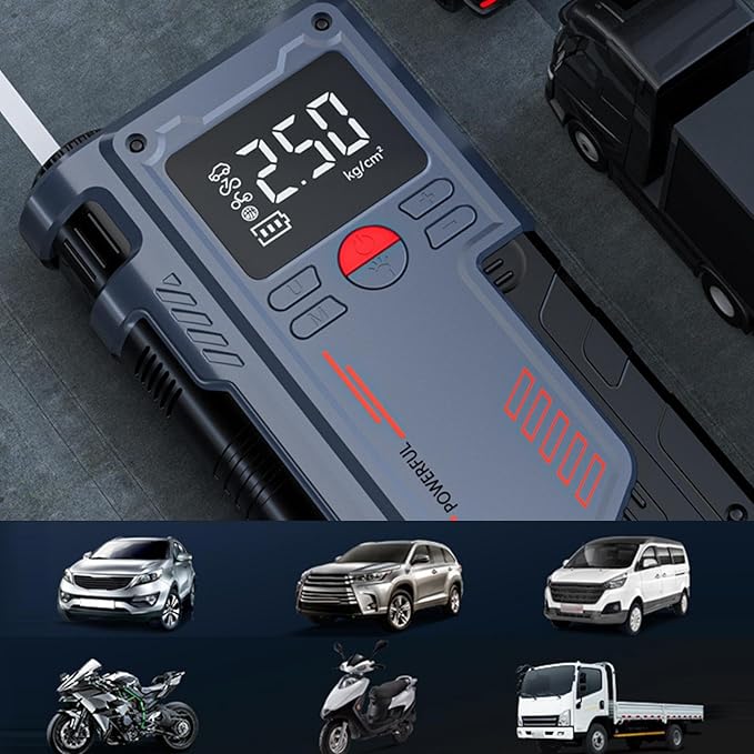 Portable Car Jump Starter with Digital Display ©