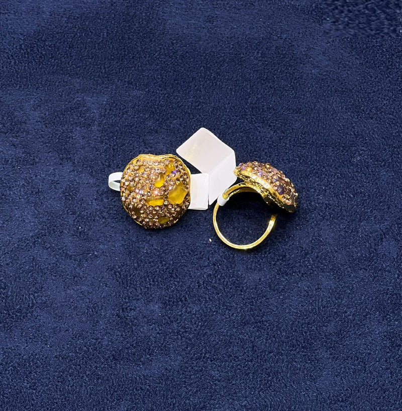 Stone Pavé Statement Ring