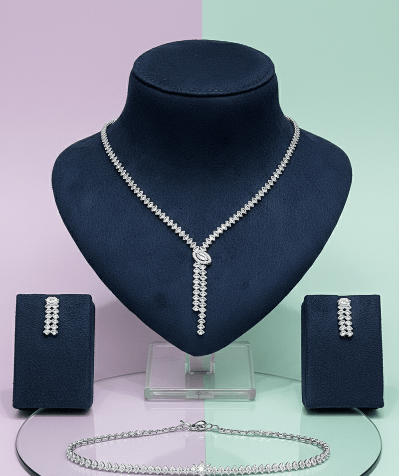 Crystal Drop Jewelry Set